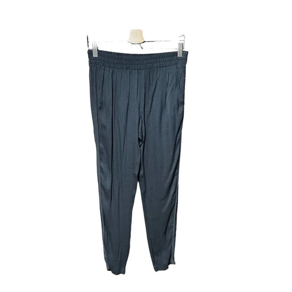 Rebecca Taylor Side Stripe Black Jogger Pants‎ Size 2 - Picture 2 of 9